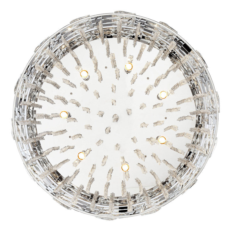 912F21-CH - Aludra 7 Light 21" Flush Mount