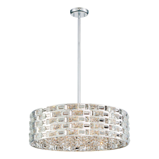912P24-CH - Aludra 7 Light 24" Pendant