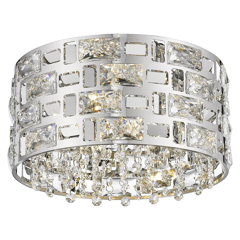 912F12-CH - Aludra 4 Light 12" Flush Mount