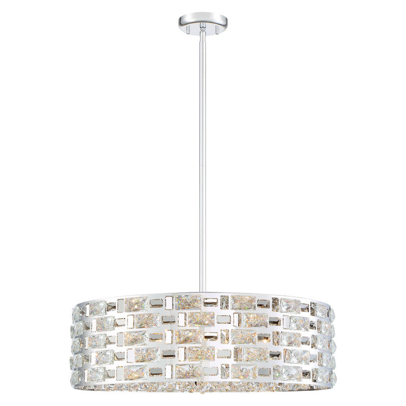 912P24-CH - Aludra 7 Light 24" Pendant