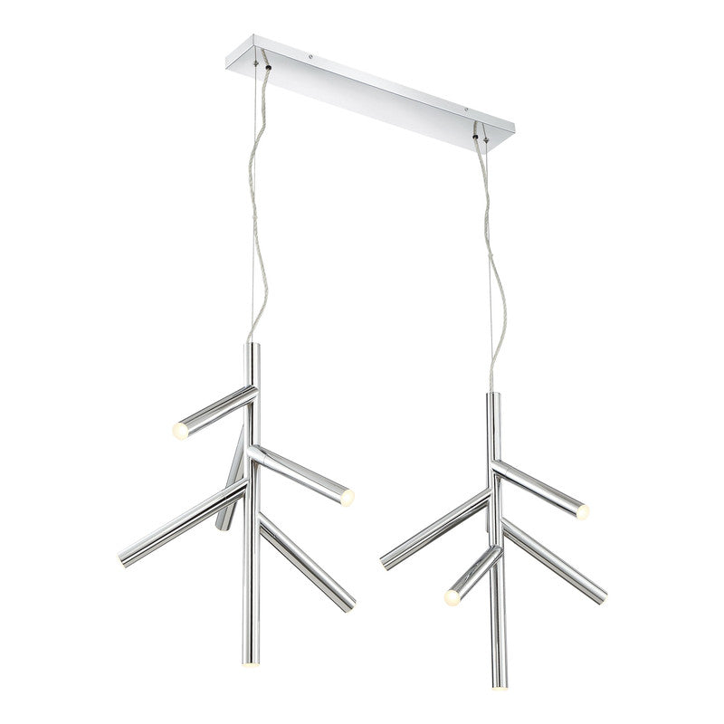 917-6CH-LED-2LCH - Forest 12 Light 44" Pendant