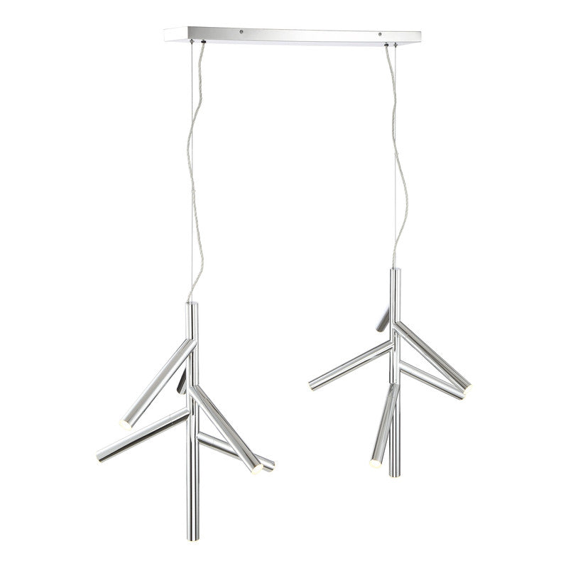 917-6CH-LED-2LCH - Forest 12 Light 44" Pendant