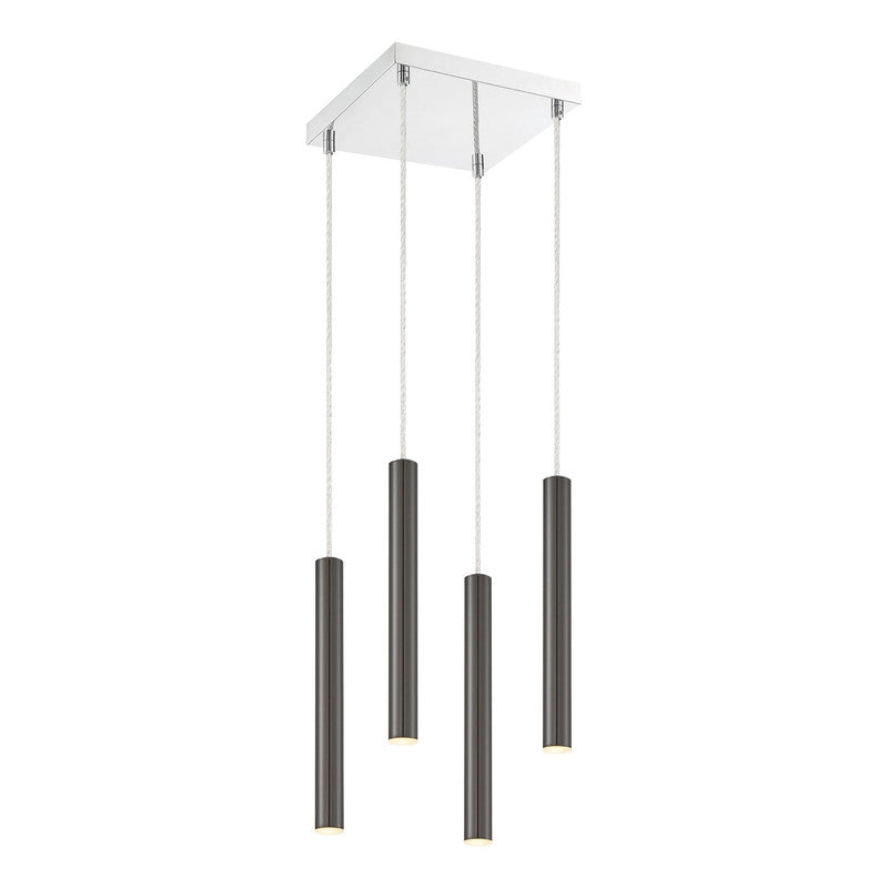 Z-Lite 917MP12-LED-4S - Forest 4 Light 10" Chandelier