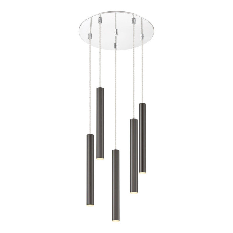 Z-Lite 917MP12-LED-5R - Forest 5 Light 14" Chandelier