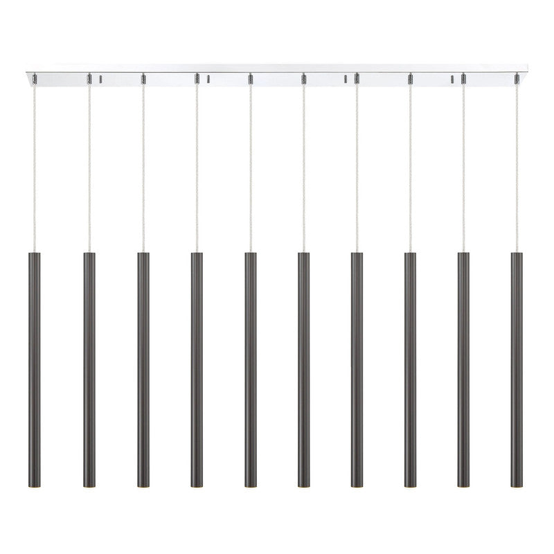 Z-Lite 917MP24-LED-10L - Forest 10 Light 57" Chandelier