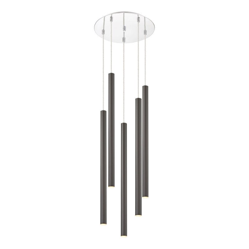 Z-Lite 917MP24-LED-5R - Forest 5 Light 14" Chandelier