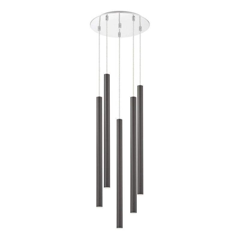 Z-Lite 917MP24-LED-5R - Forest 5 Light 14" Chandelier