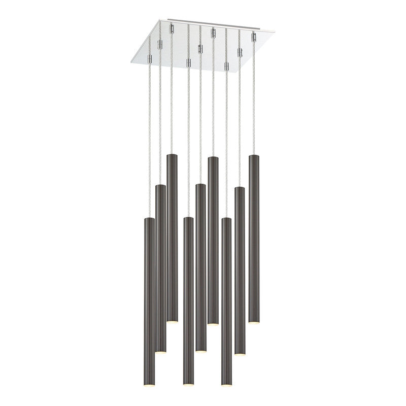 Z-Lite 917MP24-LED-9S - Forest 9 Light 14" Chandelier