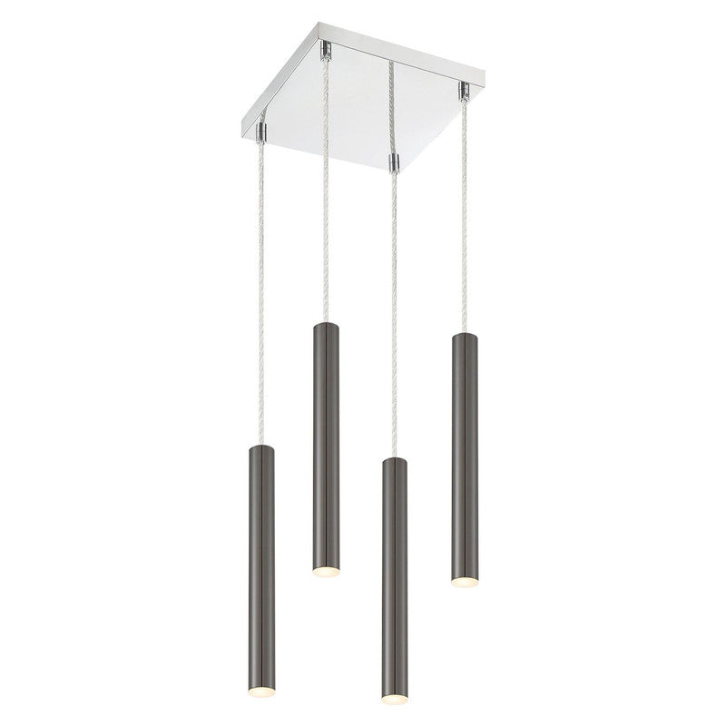 Z-Lite 917MP12-LED-4S - Forest 4 Light 10" Chandelier