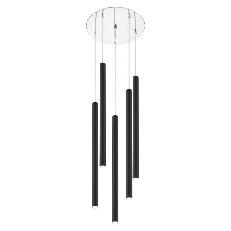 Z-Lite 917MP24-LED-5R - Forest 5 Light 14" Chandelier