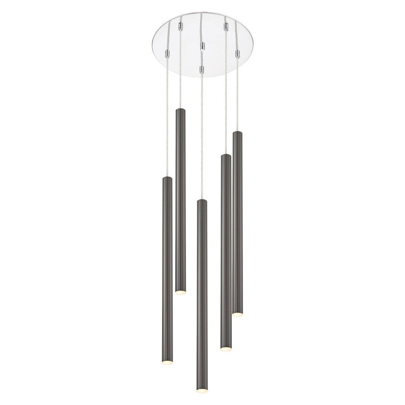 Z-Lite 917MP24-LED-5R - Forest 5 Light 14" Chandelier
