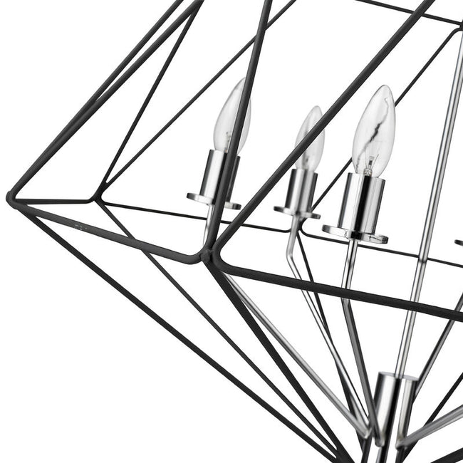 918-30 - Geo 6 Light 30" Chandelier