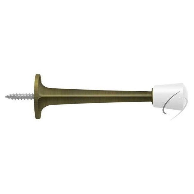 ZBDS30U5 3" Baseboard Door Bumper; Zinc Die-Cast; Antique Brass Finish