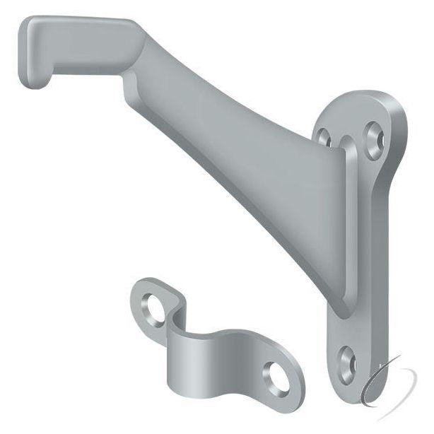 ZHRBB325U26D Hand Rail Brackets; Zinc 3-1/4" Projection; Satin Chrome Finish