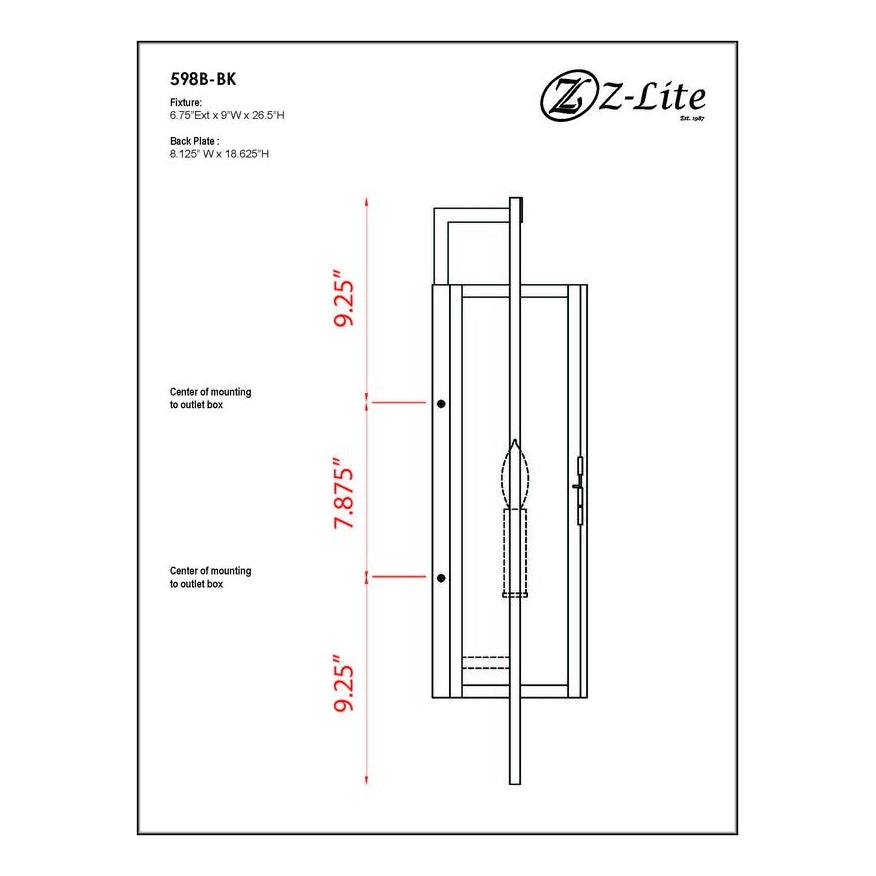 598B - Lucian 3 Light 9" Sconce