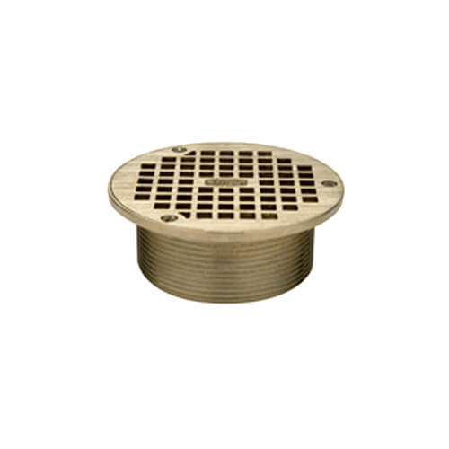 ZN400-6B - 3-1/2" NPSM Adjustable 6" Round Strainer (Polished Nickel Bronze Top)