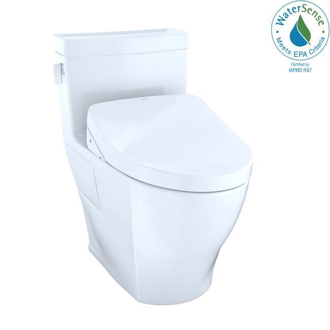 MW6243046CEFGA#01 - WASHLET+ Legato One-Piece Elongated 1.28 GPF Toilet with Auto Flush S500e B